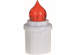 Svíčka hřbitovní elektrická 10 cm červená