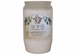 Svíčka hřbitovní olejová 150 g/10 cm bílá