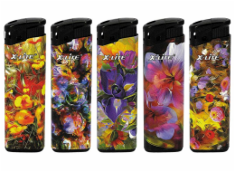 Zapalovač piezo dekor Flowers