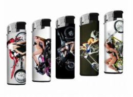 Zapalovač&nbsp;piezo&nbsp;dekor&nbsp;Motorbikes