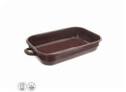 Pekáč s uchy BROWN 27,5x18 cm smalt