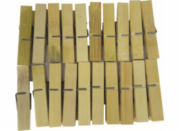 Kolíčky na prádlo 20 ks 6 cm bambus