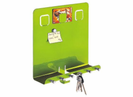 Věšák na klíče 6 háčků 28x25x8cm Easyhome zelený