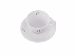 Hrnek 90 ml 2 ks + podšálek ANGEL keramika