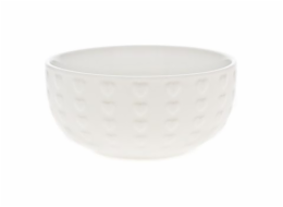 Miska s dekorem srdce 500 ml, bílá