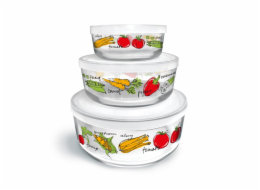 Dózy set 3 ks ZELENINA 300 ml, 700 ml, 1300 ml