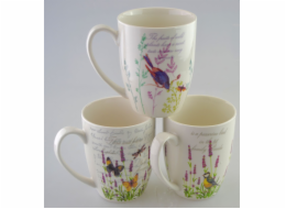 Hrnek 350 ml porcelán dekor flora and fauna