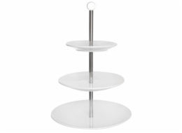 Podnos porcelánový 3 patra na zákusky, cukroví, chlebíčky