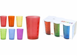 Sklenice 240 ml 6 ks barevná
