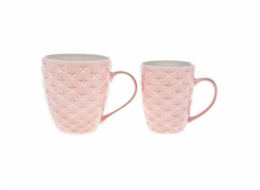 Hrnek s dekorem hvězd 500 ml, růžový