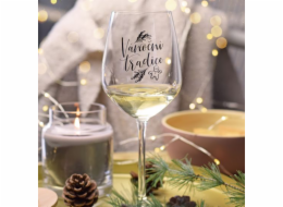 Sklenice na víno  VÁNOČNÍ TRADICE  340 ml