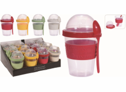 Hrnek se lžičkou na jogurt a cererálie plast