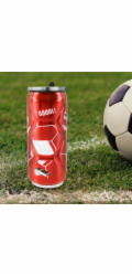 Termoska / plechovka FOTBAL 0,5 l červená