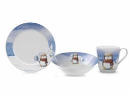 Souprava jídelní dětská  PENGUIN 3 dílná