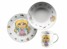 Souprava jídelní dětská PRINCEZNA 3 dílná