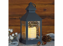 Lucerna LED  VÁNOČNÍ DAR  24 cm