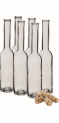 Láhev 200 ml sklo s korkovým špuntem