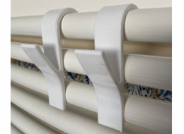 Háček na topné těleso 6 ks 9,5x2 cm plast