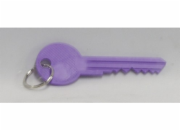 Klíčenka-klíč plast s kroužkem