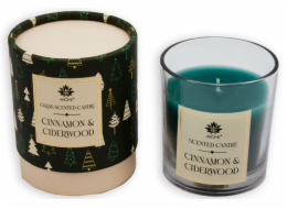 Svíčka vonná 120 g AROME skořice+cedrové dřevo ve skleněn