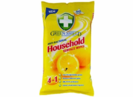 Utěrky vlhčené antibakterialní 50 ks 4v1 pro použití v dom