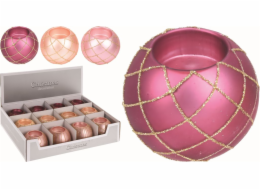 Svícen na čajovou svíčku koule mix druhů