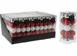 Ozdoba vánoční koule 20 ks 4 cm mix barev