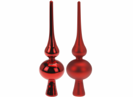 Špice vánoční 20 cm sklo červená