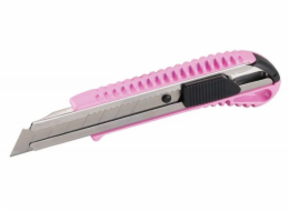 Nůž odlamovací 18 mm s posuvnou aretací Cutter růžový