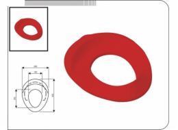 Sedátko WC dětské T 3546 červené