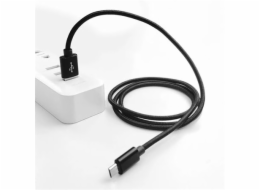 Crono F85BL USB 2.0 - microUSB, 1m, černý Crono kabel USB 2.0/ USB A samec - microUSB samec, 1,0m, černý premium