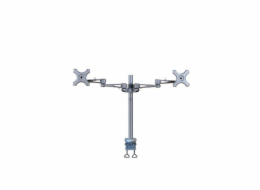 Neomounts FPMA-D935D - Montážní sada - plný pohyb - pro 2 LCD displeje - stříbrná - velikost obrazovky: 10"-27" - upevnění svorkou, upevnitelné na stůl