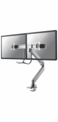 Neomounts NM-D775DX - Montážní sada - plný pohyb - pro 2 LCD displeje - stříbrná - velikost obrazovky: 10"-32" - upevnění svorkou, průchodka, upevnitelné na stůl