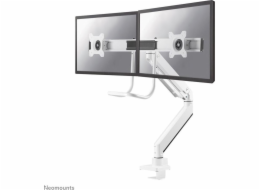 Neomounts NM-D775DX - Montážní sada - plný pohyb - pro 2 LCD displeje - hliník - bílá - velikost obrazovky: 10"-32" - upevnění svorkou, průchodka, upevnitelné na stůl