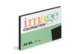 Image Coloraction papír pro výtvarné potřeby A4/80g, Black - Sytá černá, 100 listů