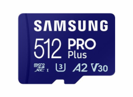 Samsung MicroSDXC 512GB MB-MD512SA/EU PRO Plus + SD adaptér