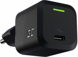 USB Charger Green Cell PowerGaN 33 W PD 3.0 QC 3.0 1x USB-C black