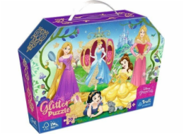 Hádanka 70 prvků třpytí v kufru veselé princezny Disney
