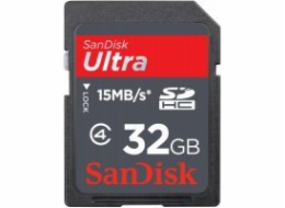 Sandisk/micro SDHC/32GB/18MBps/Class 4/+ Adaptér/Černá