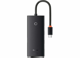 NONAME Baseus WKQX030301 Lite 4v1 HUB Dokovací Stanice USB-C na 4x USB 3.0 Black 6932172606244