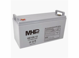 Baterie MHPower GE120-12 GEL, 12V/120Ah, T3-M8, Deep Cycle 