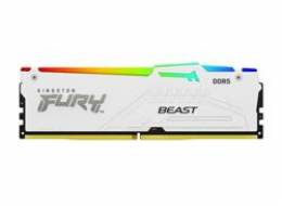 KINGSTON DIMM DDR5 (Kit of 2) FURY Beast White RGB XMP 64GB 6000MT/s CL40