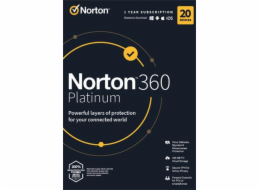 Norton 360 PLATINUM 100GB 1 uživatel 20 lic. 1 rok (21428036) NORTON 360 PLATINUM 100GB +VPN 1 uživatel pro 20 zařízení na 1 rok ESD