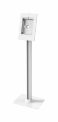 Neomounts FL15-650WH1 - Stojan - pro tablet - uzamykatelný - bílá - velikost obrazovky: 9.7", 10.1", 10.2", 10.4", 10.5", 10.9", 11" - montáž na podlahu - pro Apple 10.2-inch iPad; 10.5-inch iPad Air 