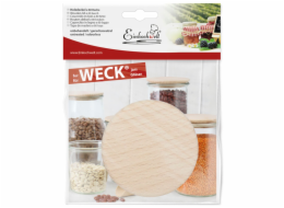 WECK Wooden Lid 80mm Beech