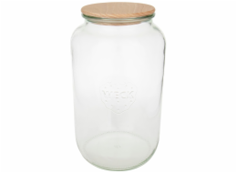 WECK Round Rim Jar 3l with Wooden Lid