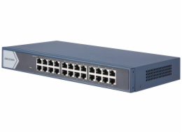 Hikvision DS-3E0524-EB HIKVISION switch DS-3E0524-E(B)/ 24x port/ 10/100/1000 Mbps RJ45 ports/ 48 Gbps/ napájení 220 VAC, 0.7 A