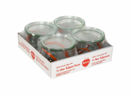 WECK Round Rim Jar Tulip 0,5l Set of 4