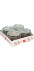 WECK Round Rim Jar Tulip 0,5l Set of 4