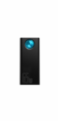 Baseus Amblight powerbanka s digitálním displejem QC 30000mAh Overseas Edition + kabel Type-C/Type-C 100W 1m, černá